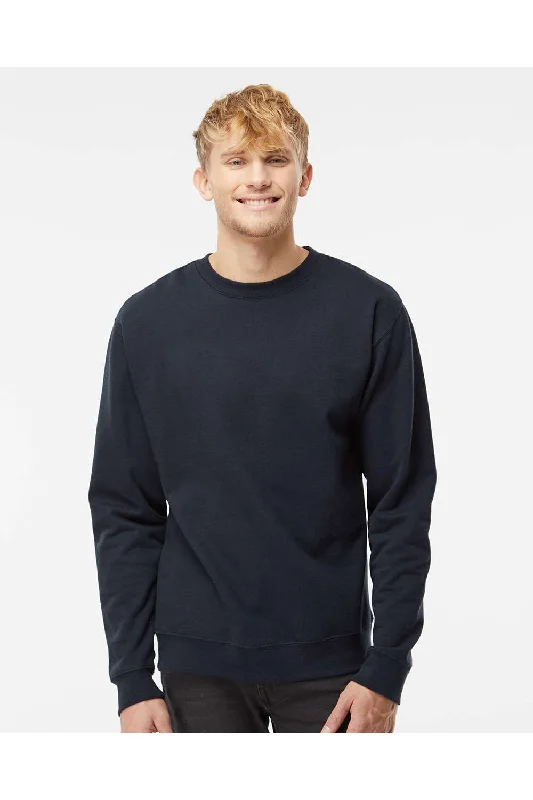 Independent Trading Co. Mens Crewneck Sweatshirt - Classic Navy Blue