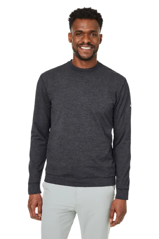 Puma Mens Cloudspun Moisture Wicking Crewneck Sweatshirt - Heather Black