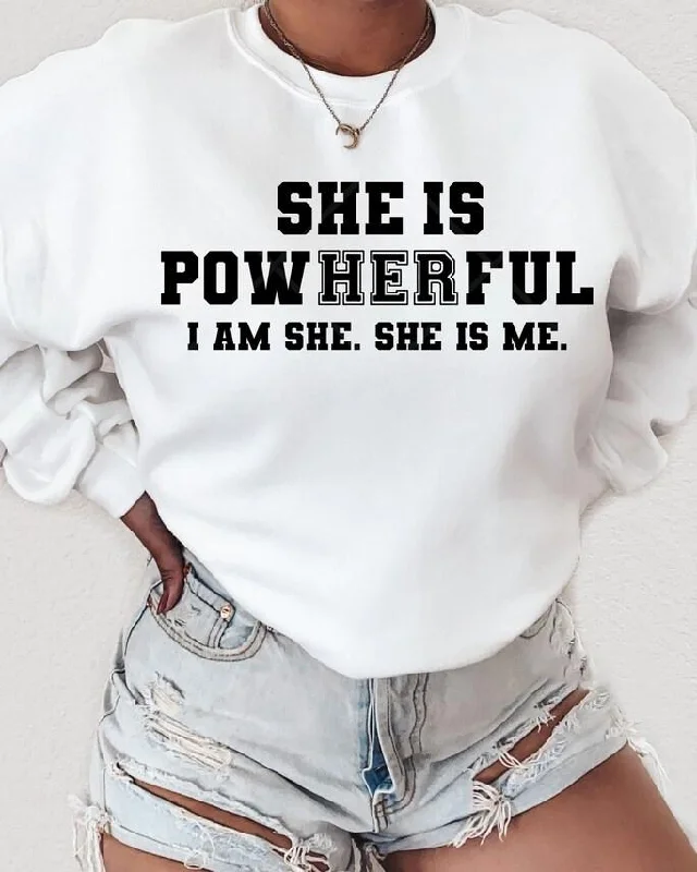 She Is Powherful Long Sleeve Sweatshirt