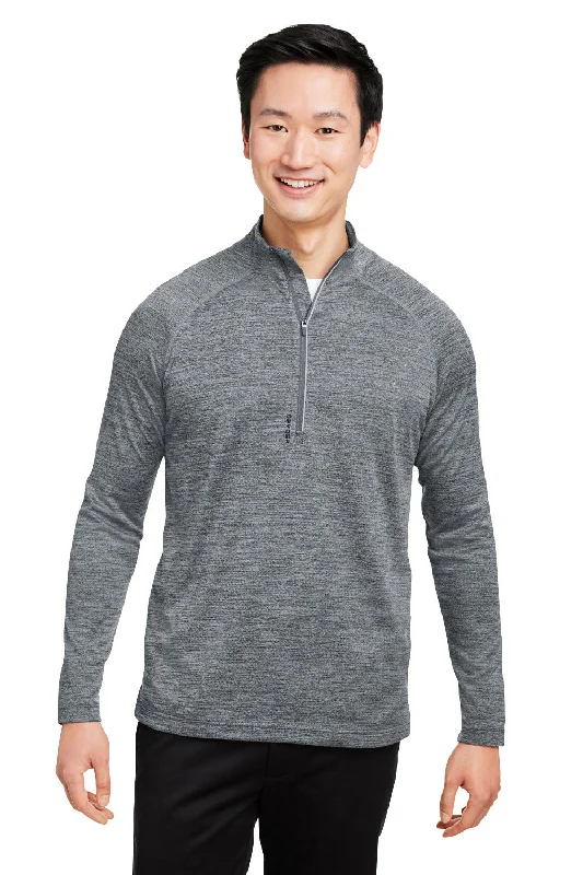 Spyder Mens Mission 1/4 Zip Sweatshirt w/ Pockets - Polar Grey