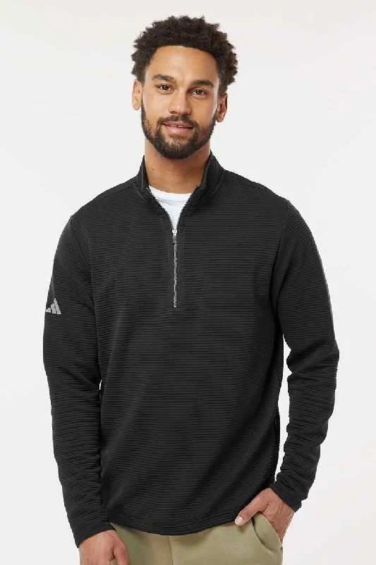 Adidas Mens Spacer 1/4 Zip Sweatshirt - Black