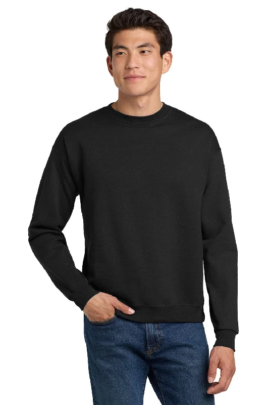 Hanes Mens EcoSmart Print Pro XP Pill Resistant Fleece Crewneck Sweatshirt - Black