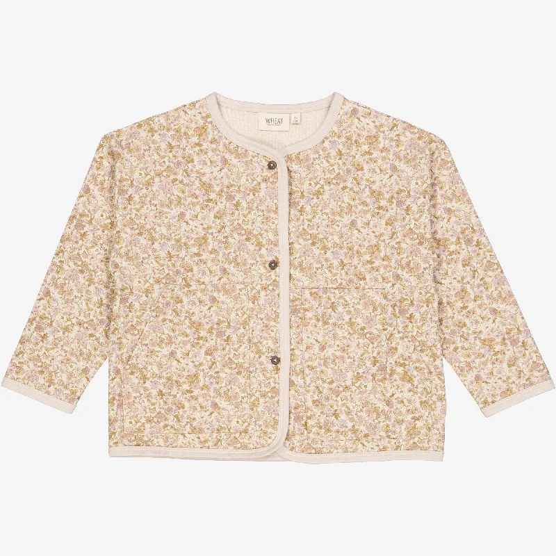 Sweat Cardigan Milla - pale lilac flower field