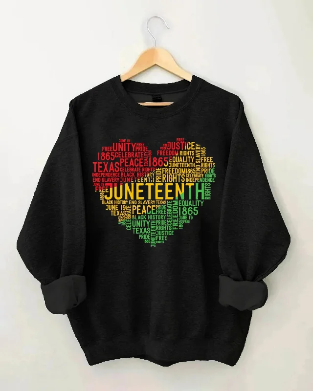 Juneteenth Black History Long Sleeve Sweatshirt