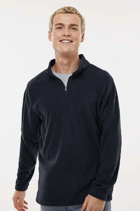 Augusta Sportswear Mens Eco Revive Micro Lite Fleece 1/4 Zip Sweatshirt - Black