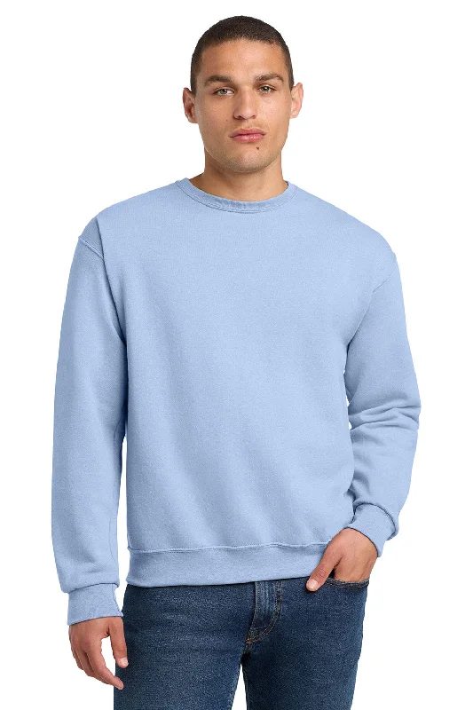 Jerzees Mens NuBlend Fleece Crewneck Sweatshirt - Light Blue