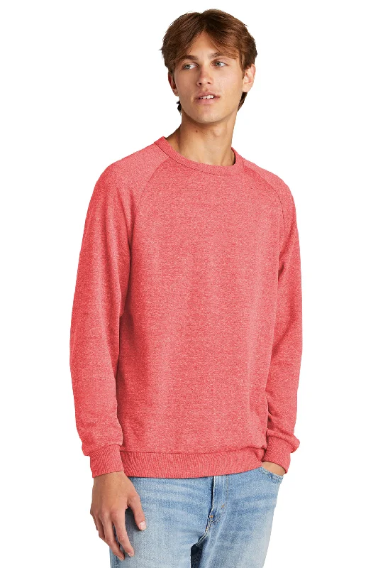 District Mens Perfect Tri Fleece Crewneck Sweatshirt - Red Frost