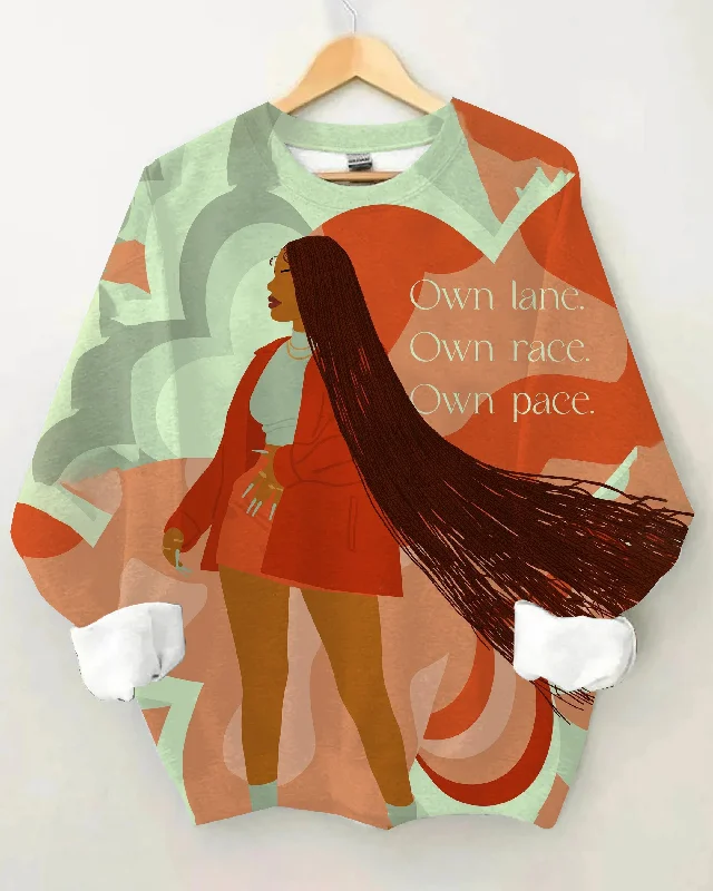 Own Race Own Pace Long Sleeve Sweatshirt