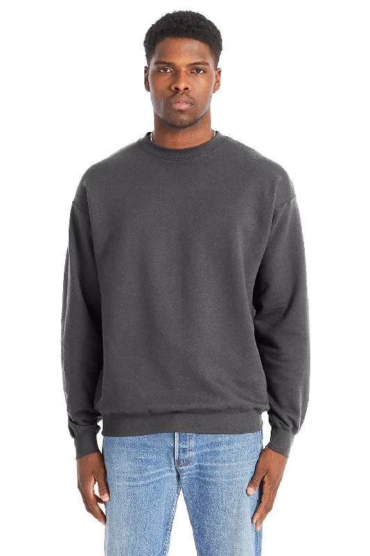 Hanes Mens Perfect Sweats Crewneck Sweatshirt - Smoke Grey