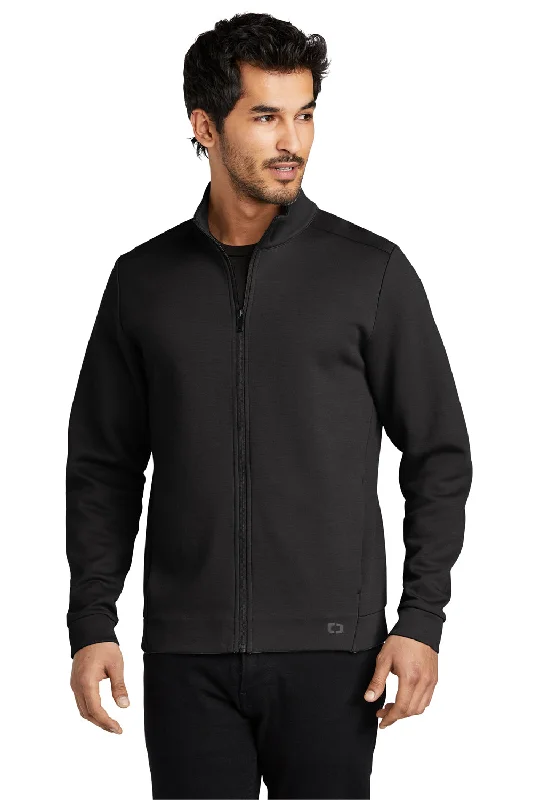 Ogio Mens Bolt Full Zip Sweatshirt w/ Pockets - Blacktop