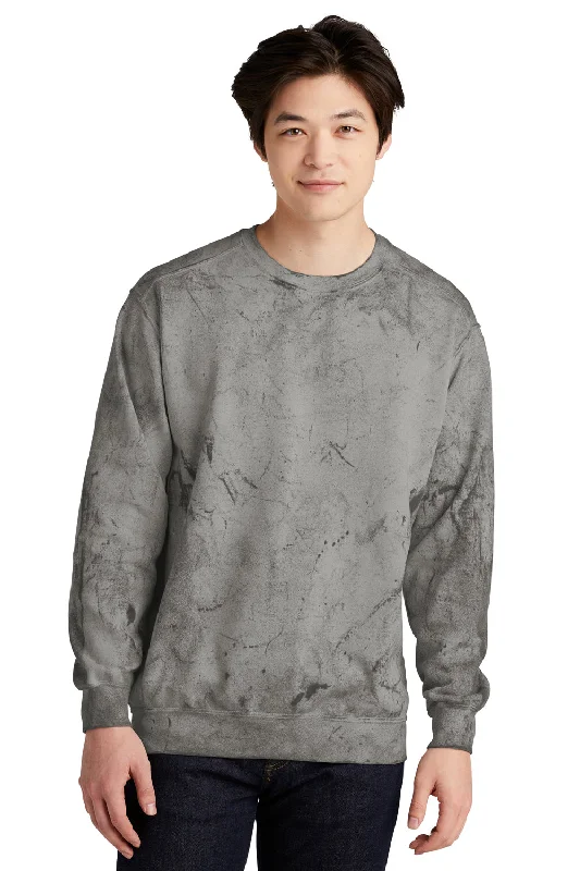 Comfort Colors Mens Color Blast Crewneck Sweatshirt - Smoke Grey