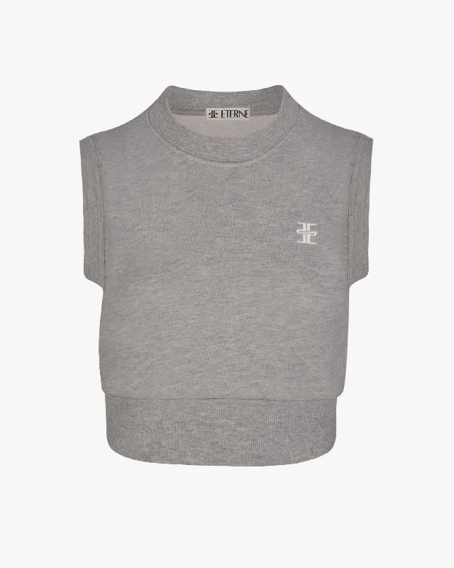 Sleeveless Crewneck Sweatshirt