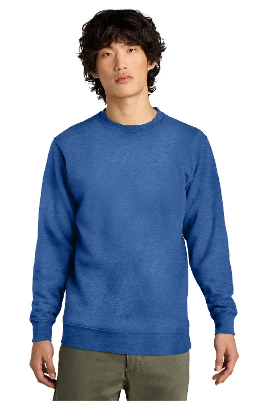 District Mens Very Important Fleece Crewneck Sweatshirt - Royal Blue Frost