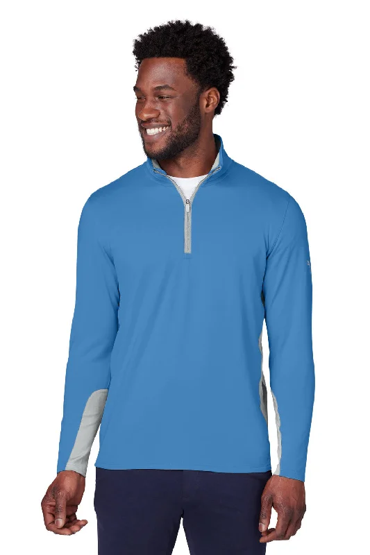 Puma Mens Gamer Moisture Wicking 1/4 Zip Sweatshirt - Bright Cobalt Blue - Closeout