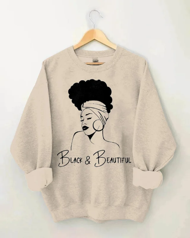 Black and Beautiful Long Sleeve Sweatshirt