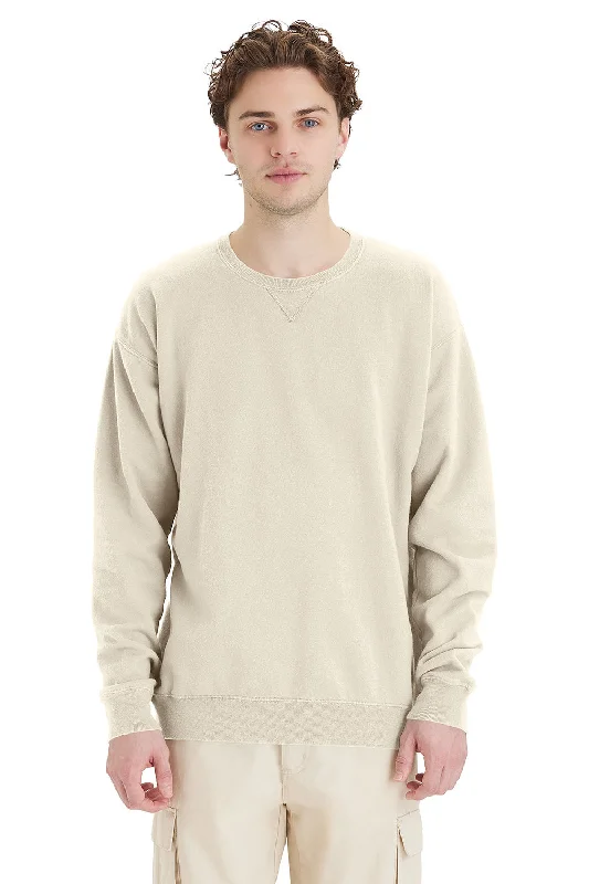 ComfortWash By Hanes Mens Crewneck Sweatshirt - Parchment