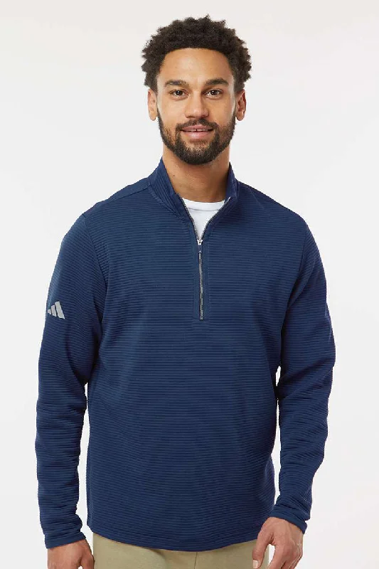 Adidas Mens Spacer 1/4 Zip Sweatshirt - Collegiate Navy Blue