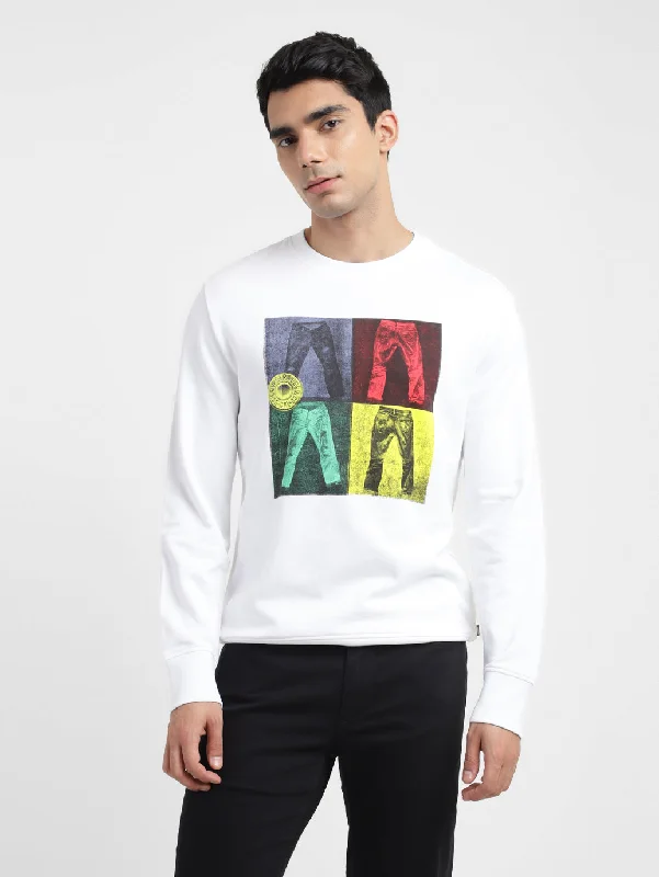 Men's Graphic Print Crew Neck Sweatshirt