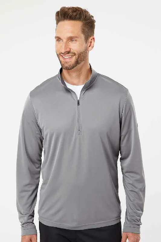 Adidas Mens UPF 50+ 1/4 Zip Sweatshirt - Grey