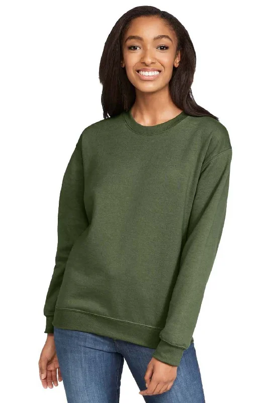 Gildan Mens Softstyle Crewneck Sweatshirt - Military Green