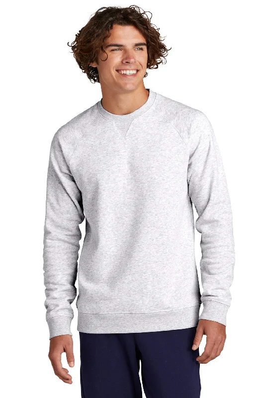 Sport-Tek Mens Drive Fleece Crewneck Sweatshirt - Heather Grey