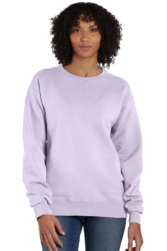 ComfortWash By Hanes Mens Crewneck Sweatshirt - Future Lavender Purple