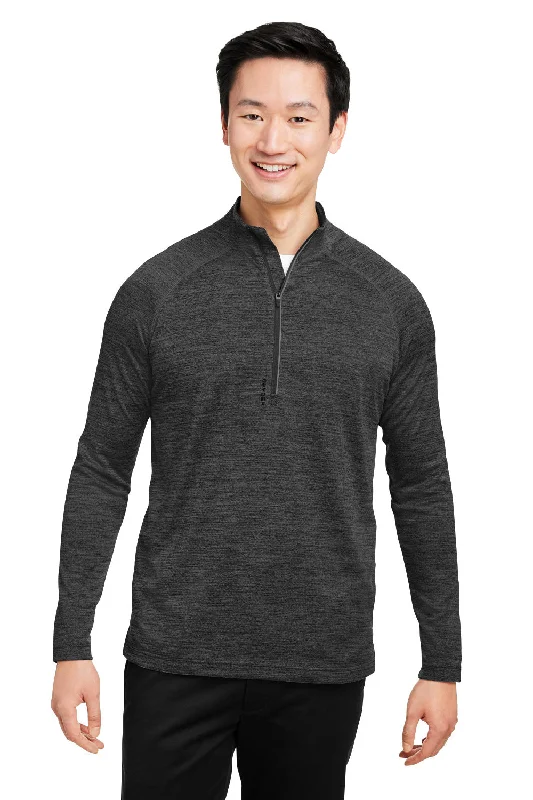 Spyder Mens Mission 1/4 Zip Sweatshirt w/ Pockets - Black