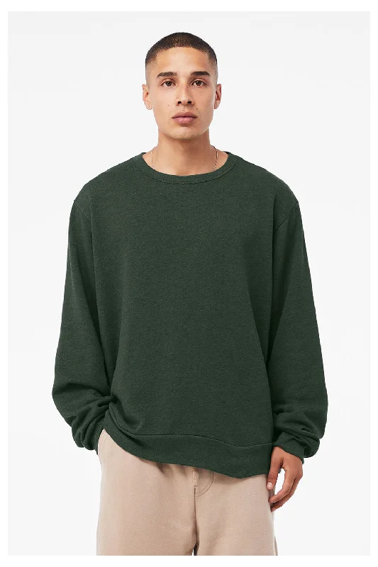 Bella + Canvas Mens Classic Crewneck Sweatshirt - Heather Forest Green