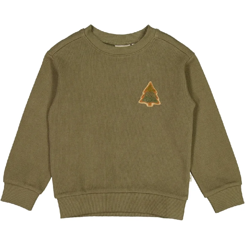 Sweatshirt Pinetree Terry Badge - dry pine