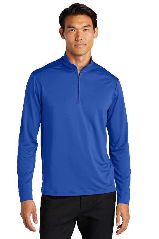 Port Authority Mens C-Free Performance Moisture Wicking 1/4 Zip Sweatshirt - True Royal Blue