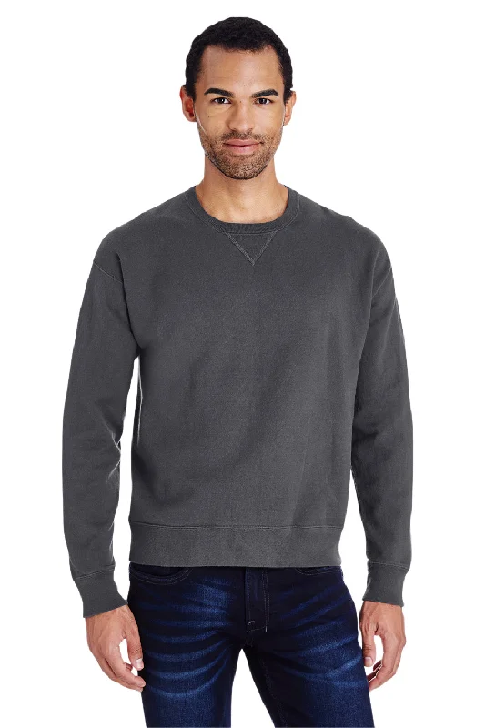 ComfortWash By Hanes Mens Crewneck Sweatshirt - Railroad Grey