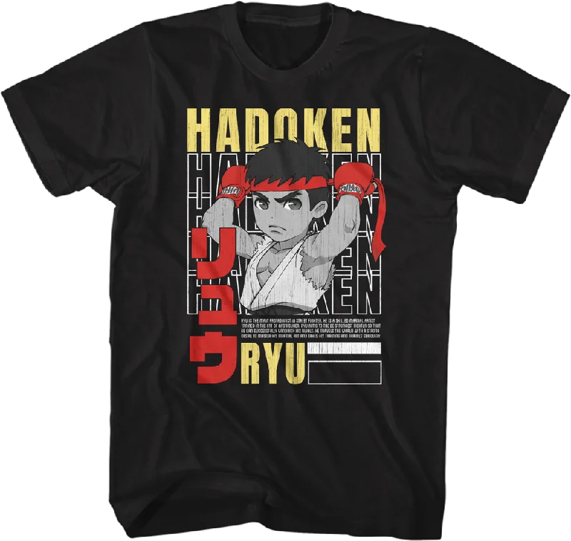 Hadoken Ryu Street Fighter T-Shirt