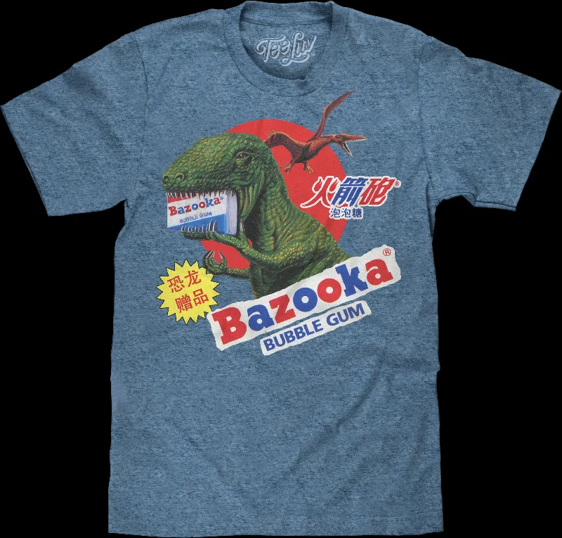 Vintage Dinosaur Bazooka Bubble Gum T-Shirt