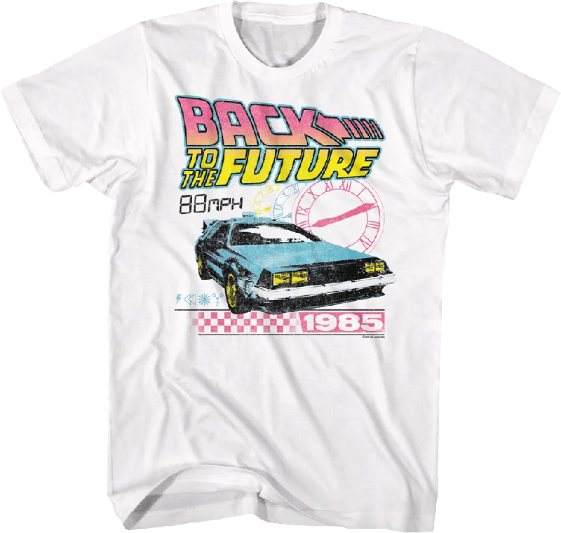 Retro Clocks Back To The Future T-Shirt