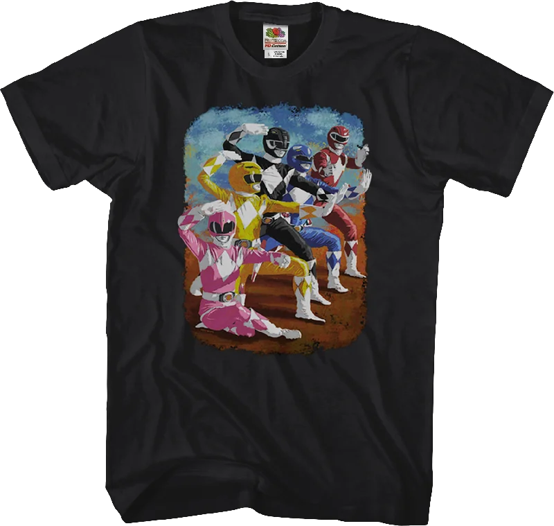 Painting Mighty Morphin Power Rangers T-Shirt