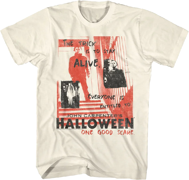 Michael Myers Taglines Collage Halloween T-Shirt