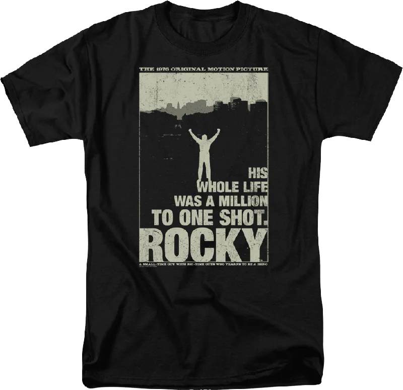 Silhouette Poster Rocky T-Shirt