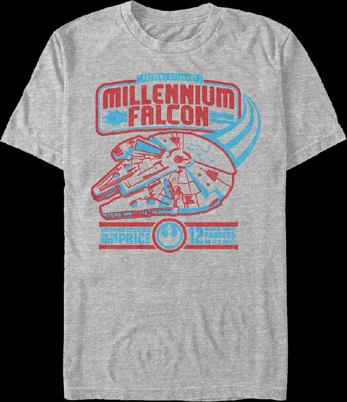 Millennium Falcon Freight Delivery Star Wars T-Shirt