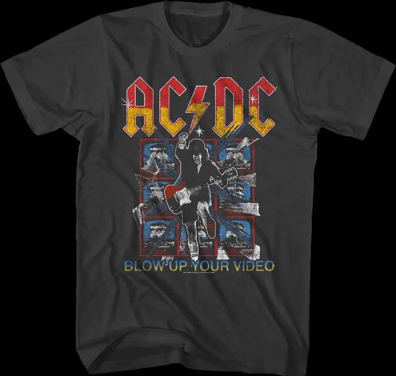 TV Screens Blow Up Your Video ACDC Shirt