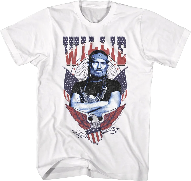 Americana Eagle Willie Nelson T-Shirt