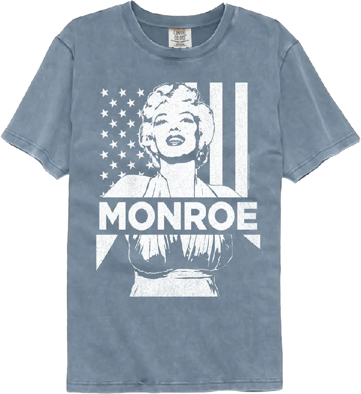 American Flag Marilyn Monroe Comfort Colors Brand T-Shirt