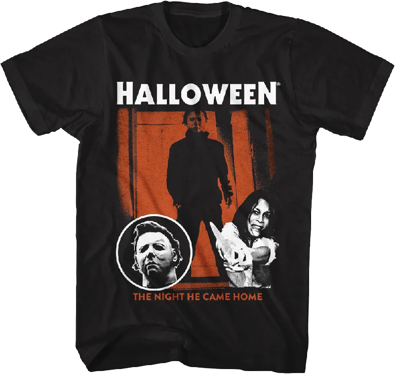 The Night He Came Home Collage Halloween T-Shirt