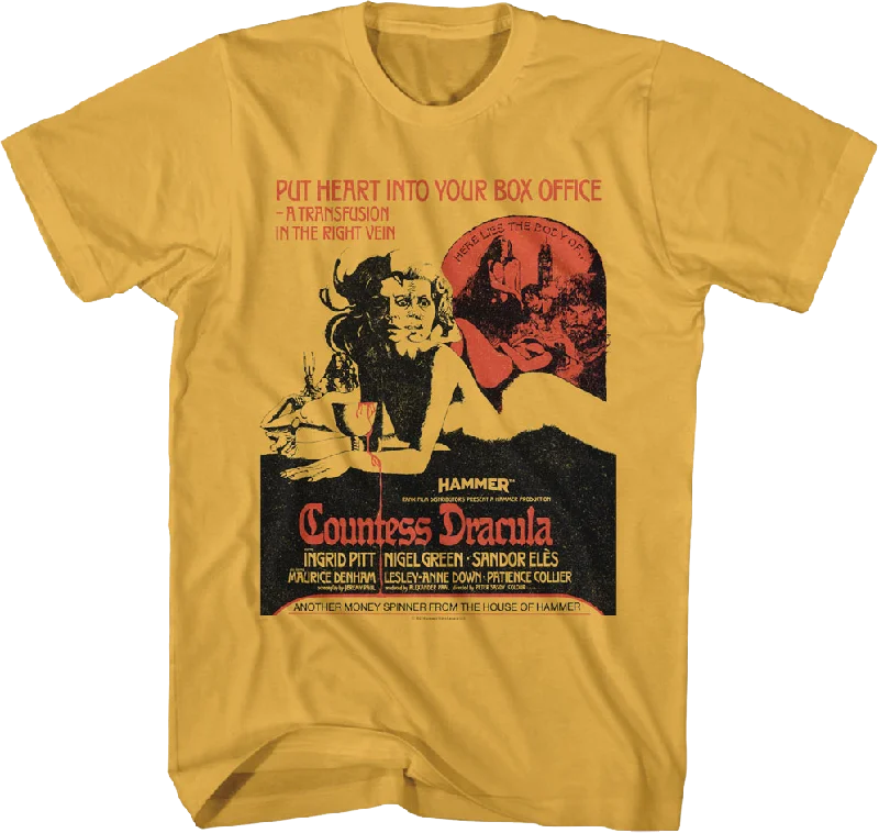 Countess Dracula Hammer Films T-Shirt