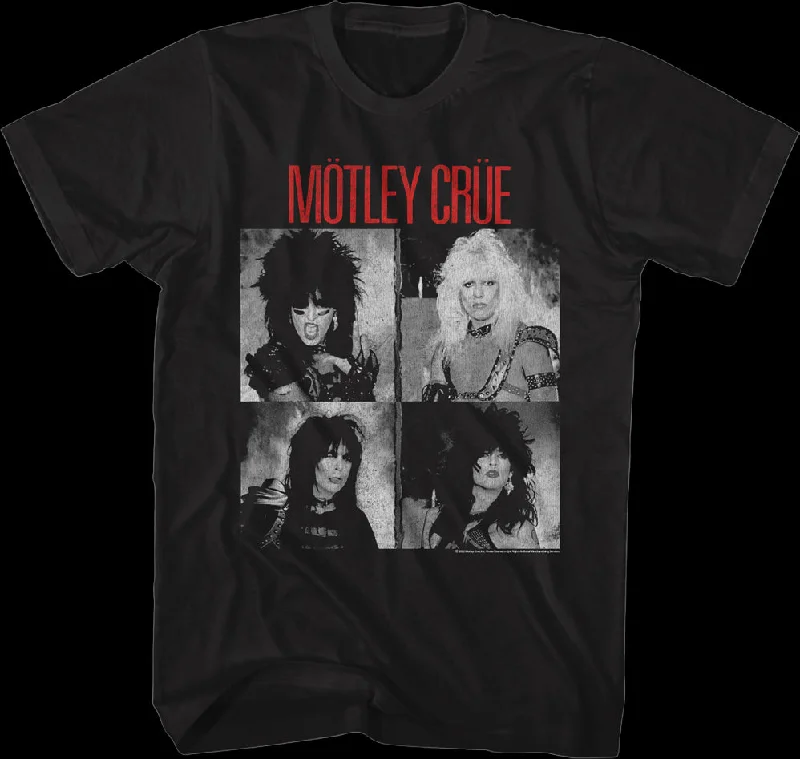 Black And White Photos Motley Crue T-Shirt