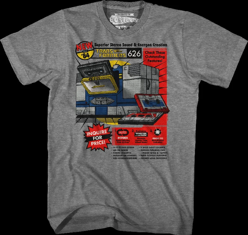 Soundwave Stereo Cassette Transformers T-Shirt