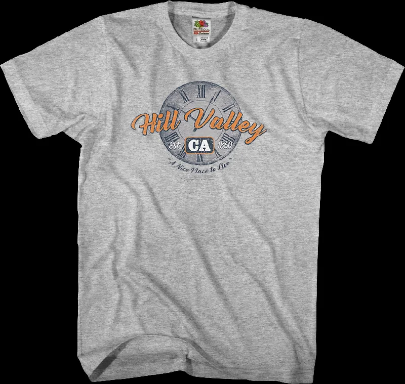 Hill Valley A Nice Place To Live Back To The Future T-Shirt