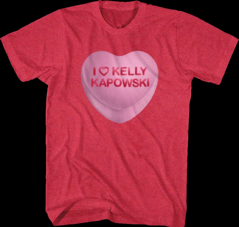 Kelly Kapowski Candy Heart Saved By The Bell T-Shirt