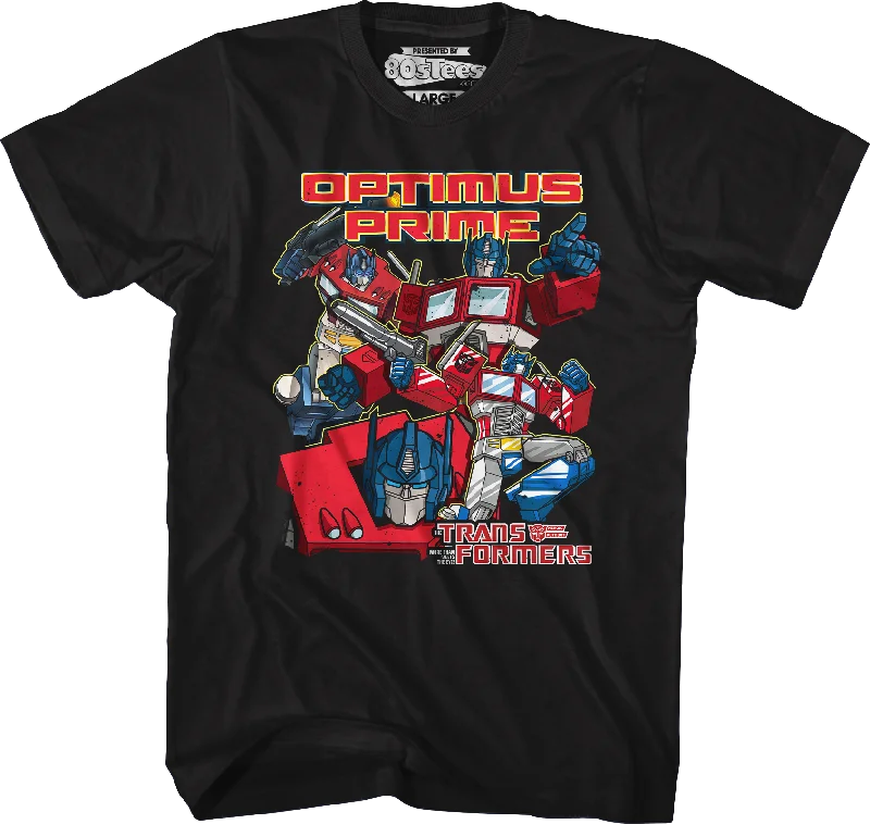 Optimus Prime Collage Transformers T-Shirt