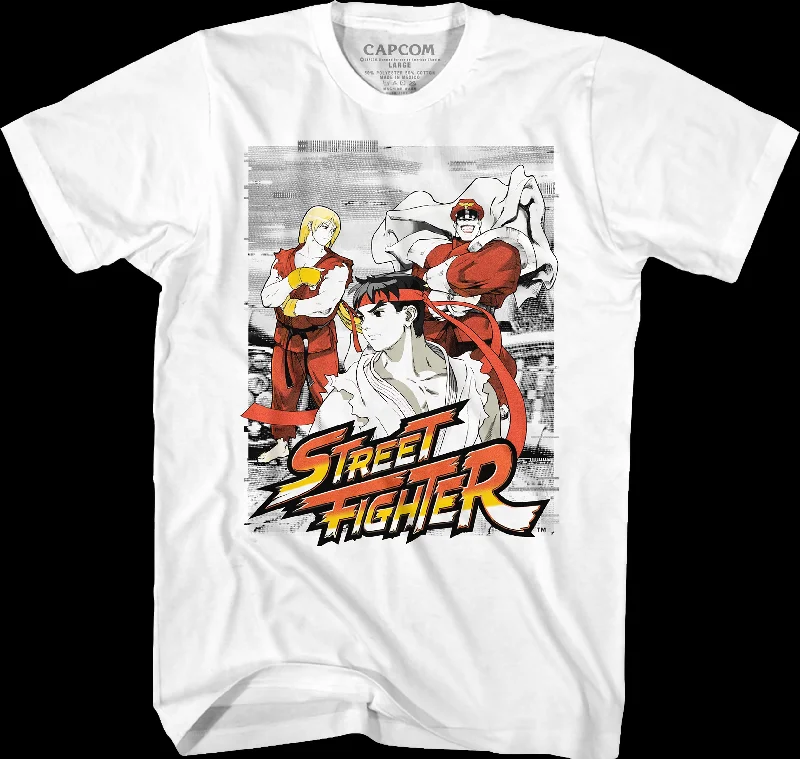 Sketch Distortion Street Fighter T-Shirt