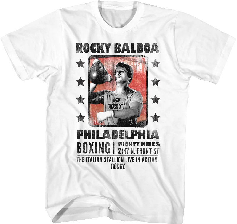 The Italian Stallion Live In Action Rocky T-Shirt